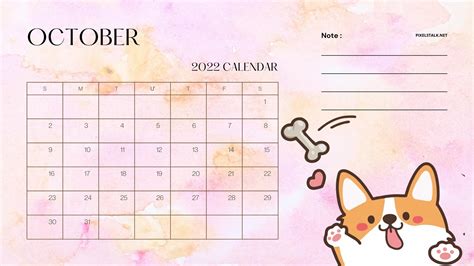 October 2022 Calendar Wallpapers Wallpaper Cave