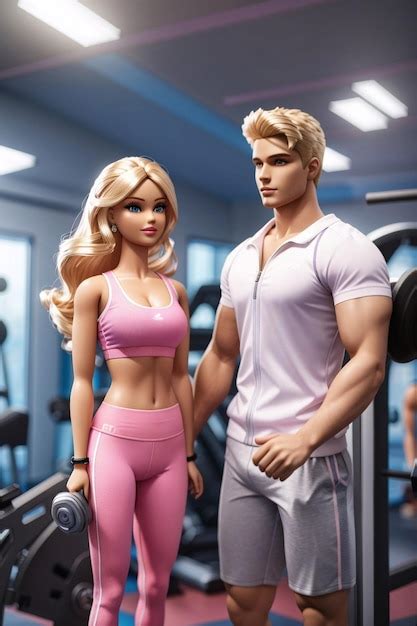 Barbie Y Ken En El Gimnasio Usan Ropa Deportiva Foto Premium