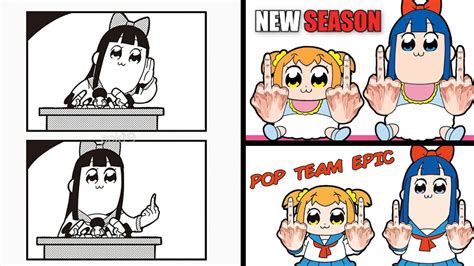 Daily Anime News Pop Team Epic Season Announced For Youtube