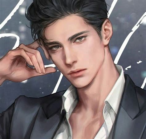 Pin By Fenice Q On Aiden Handsome Anime Guys Black Hair Anime Guy Character Portraits