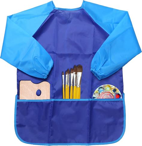 NEWSTYLE Tablier de peinture à manches longues imperméable pour enfants