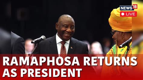 South Africa News Live Ramaphosa Re Elected South African President