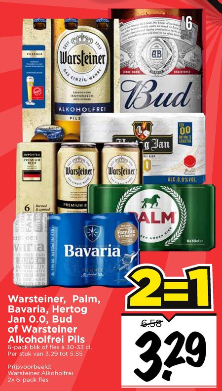 Warsteiner Blikje Bier Alcoholvrij Bier Folder Aanbieding Bij Vomar