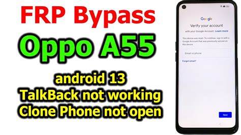 Oppo A Android Frp Bypass Google Account Lock Talkback Not Working