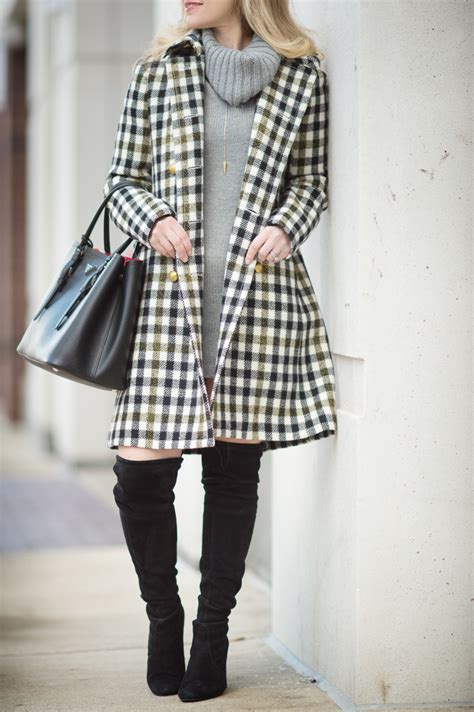 J Crew Oxford Check Coat And Winter Clearance Sales The Blue