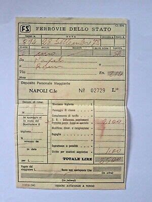 Biglietto Ferrovie Dello Stato Napoli Roma Eur Picclick It