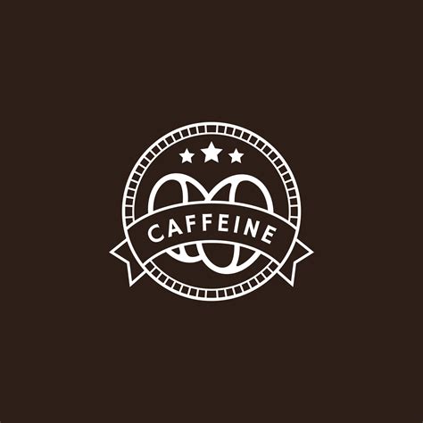 Vector vintage coffee logo in white color 6433195 Vector Art at Vecteezy