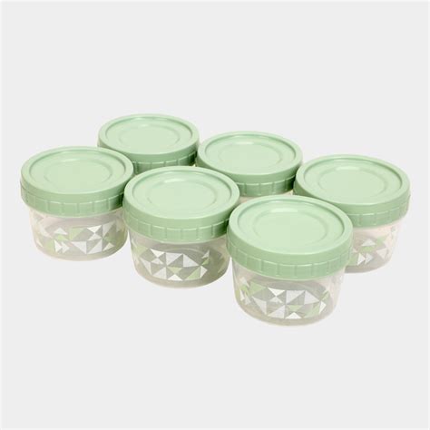 Home Select Air Tight Plastic Container Set Of 6 300 Ml X 6 Vishal Mega Mart India