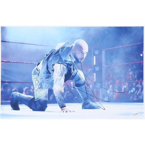 Wwe Ricochet Signed X Wwe Photo Acoa Pristine Auction