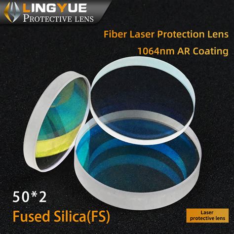 Fused Silica Protective Window Optical Window Lens Ar Coated 50mmx2mm