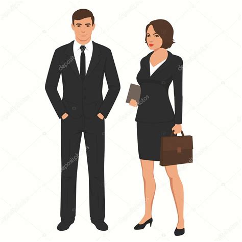 Vector Businessman And Businesswoman Vector Illustration Business