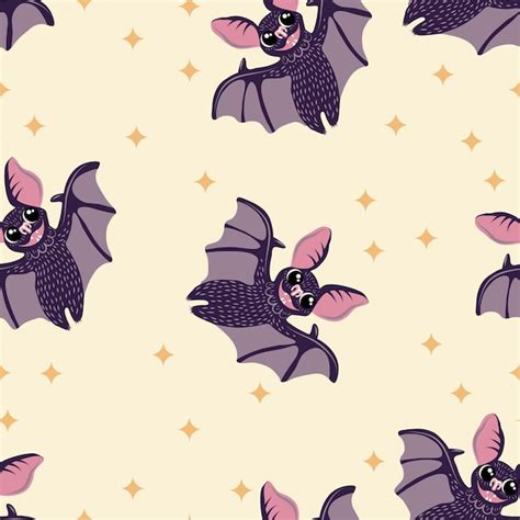 Premium Vector Baby Seamless Vector Pattern Cute Colored Bats