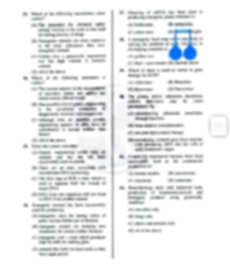 Solution Most Important Mcqs Of Biotechnology And Stratergies In