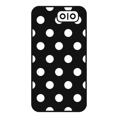 Premium Vector Black And White Polka Dot Phone Case Design