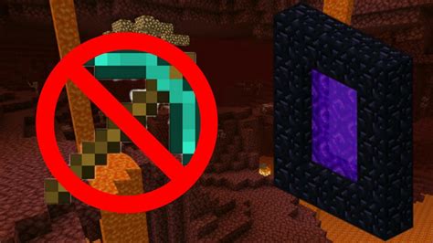 Como Hacer El Portal Al Nether Sin Pico De Diamante Minecraft YouTube