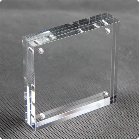 Set Of Acrylic Magnet Frames Clear Block Frames X Lucite Desktop