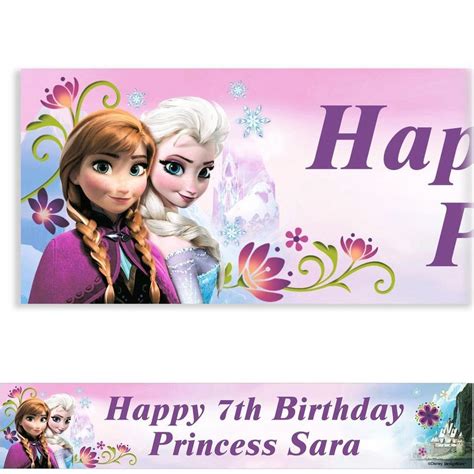 Frozen Happy Birthday Banner