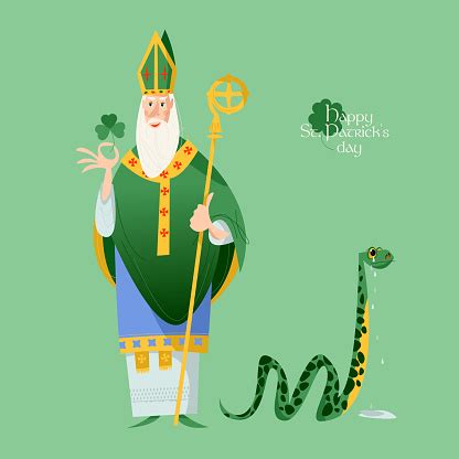 St Patrick Banishes Snakes From Ireland The Patron Saint Of Ireland ...