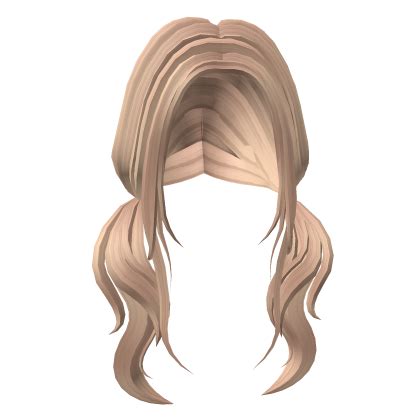 Preppy Long Low Pigtails Blonde Roblox