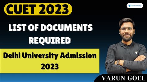 Cuet 2023 Delhi University Admission 2023 List Of Documents