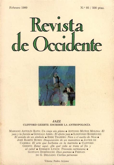 Razones para el jazz Revista de Occidente nº 93 1989 484 Tomajazz