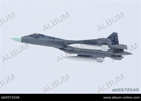 T Su Pak Fa Fifth Generation Russian Jet Fighter During Test