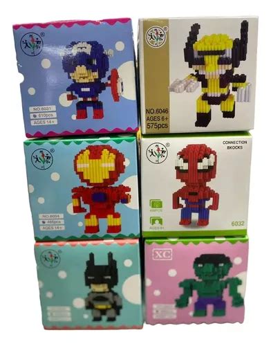 Colección De Armables Micro Blocks X6 Super Héroes Cuotas sin interés