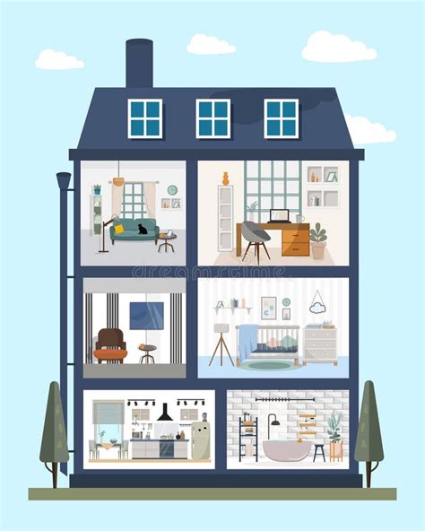 Dollhouse Kitchen Stock Illustrations 112 Dollhouse Kitchen Stock