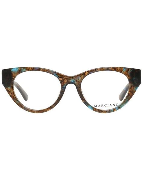 Marciano By Guess Blue Optical Frames In Metallic Lyst