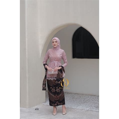 Jual Khansabatik Terbaru Ready Jumbo Couple Zafina Kebaya Couple