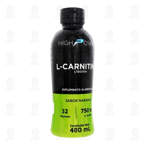 L Carnitina High Power L Quida Sabor Naranja Ml