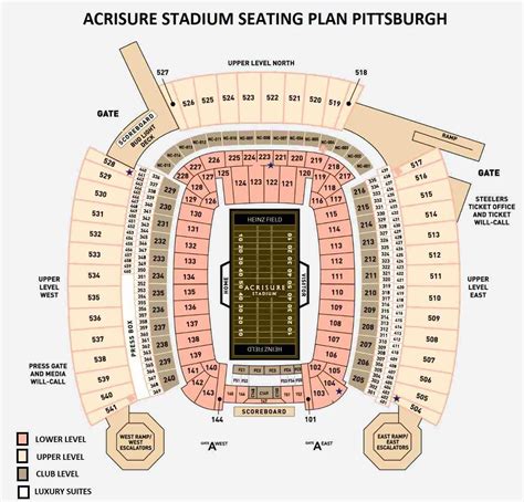 Acrisure Stadium Seating Plan Ticket Price Ticket Booking Parking Map