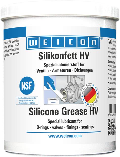 Grasa De Silicona HV Grasa Lubricante Apta Para Alimentos 10062499