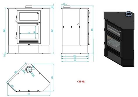 Estufa de Leña CH 8 R Maison de Luxe