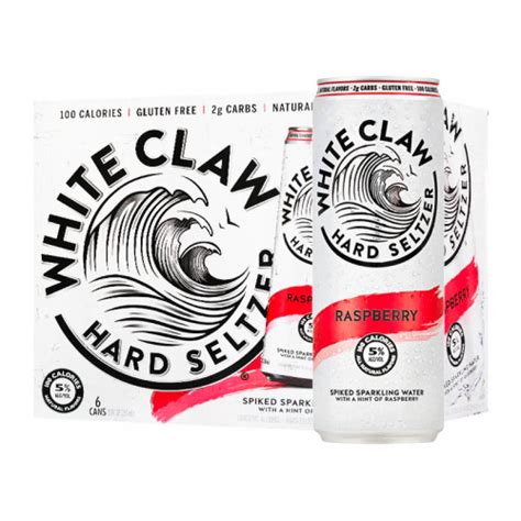 White Claw Ruby Raspberry Hard Seltzer 6 Pack Caskers