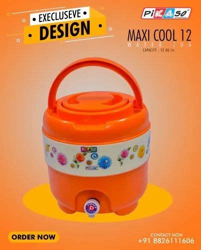 PIKASO Polypropylene Designer Water Jug For Home Cold Time 12 14