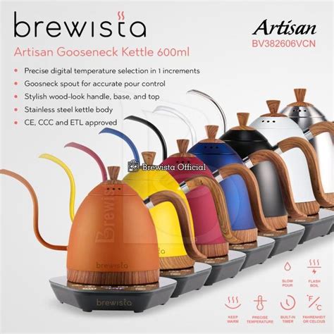 Jual Brewista Kettle Artisan Ml Gooseneck Teko Electric