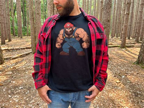 Mario Hulk Design T Shirt