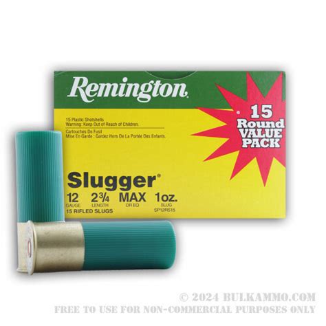 Rounds Of Bulk Ga Ammo By Remington Ounce Rifled Slug