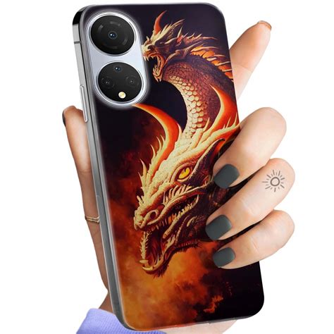 Etui Do Honor X7 Wzory Smoki Dragon Taniec Smoków Obudowa Pokrowiec