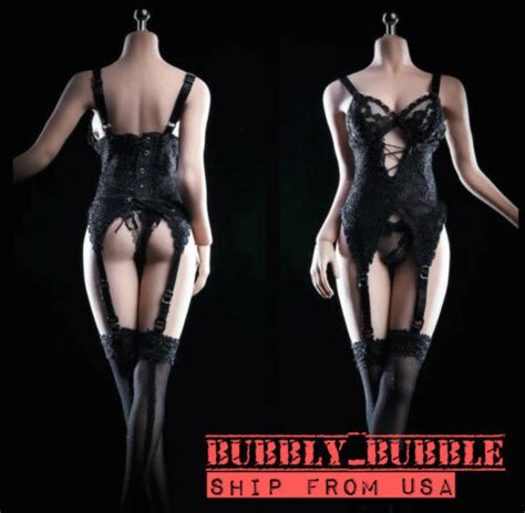 1 6 Corset Gartering Lingerie Stockings Set For 12 PHICEN Hot Toys