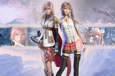 Lightning And Serah Wallpaper By Shinrawallpapers On Hot Sex Picture