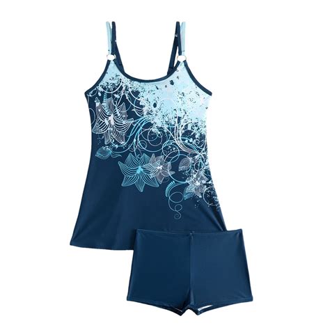 Arnsht Women S Printed Tummy Control Tankini Sets For Two Piece Bikini