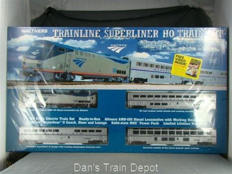 HO SCALE WALTHERS 931-43 AMTRAK SUPERLINER TRAIN SET | #73249837