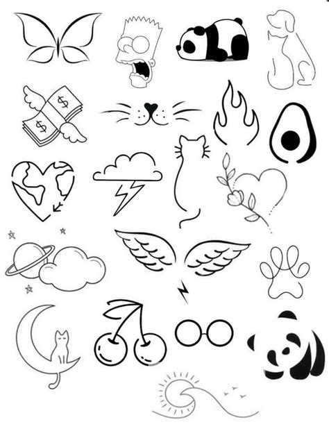 Pin By Vanessa🦋 On Aestetic Easy Tattoos To Draw Doodle Drawings