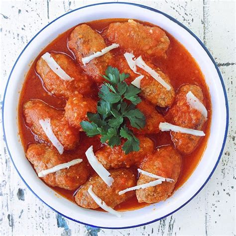 Greek Soutzoukakia Meatballs In Tomato Sauce Recipe The Feedfeed