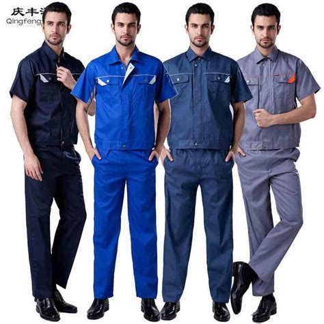 Decoration Work Coat Short Sleeve Workplace Safety Clothing Turn Down