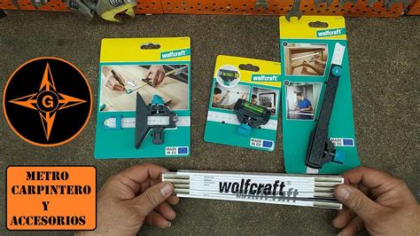 METRO O REGLA PLEGABLE DE CARPINTERO Y ACCESORIOS DE WOLFCRAFT GINESSOT