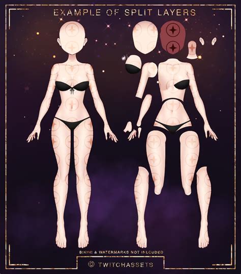 Vtuber Model Body Base Premade Vtuber PSD Unrigged Etsy In 2023