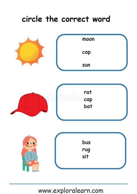 Cvc Words Worksheets And Printable Activities Exploralearn